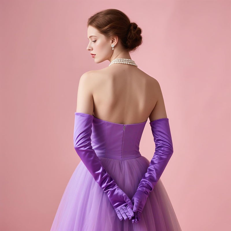 Papoopy Women Gloves for for Wedding, Tea Party, Cosplay, Costume - Image 4